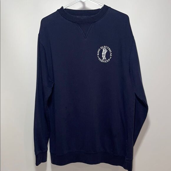 Navy Blue Crewneck Sweater - Picture 1 of 8